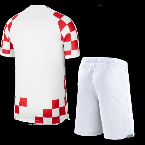 croatia-home-soccer-kit-jersey-shorts-2022-fan-version-192000-02 Croatia Home Soccer Kit β Jersey + Shorts 2022 β Fan Version β back view
