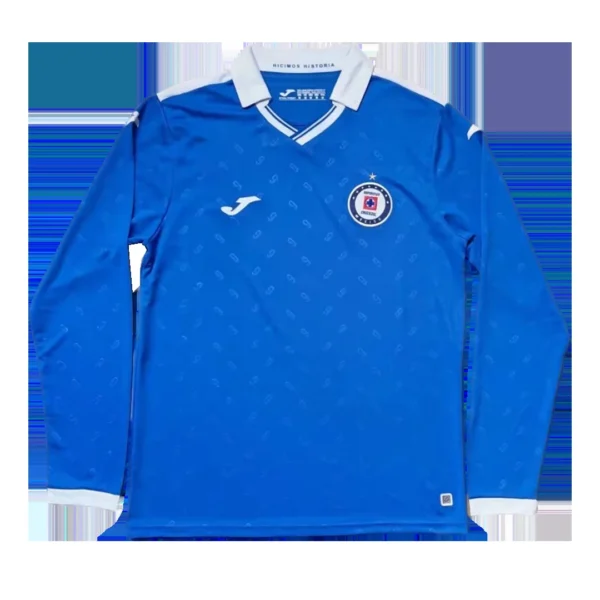 cruz-azul-long-sleeve-soccer-jersey-2021-22-fan-version-156402-01 Cruz Azul Long Sleeve Soccer Jersey 2021/22 – Fan Version – front view