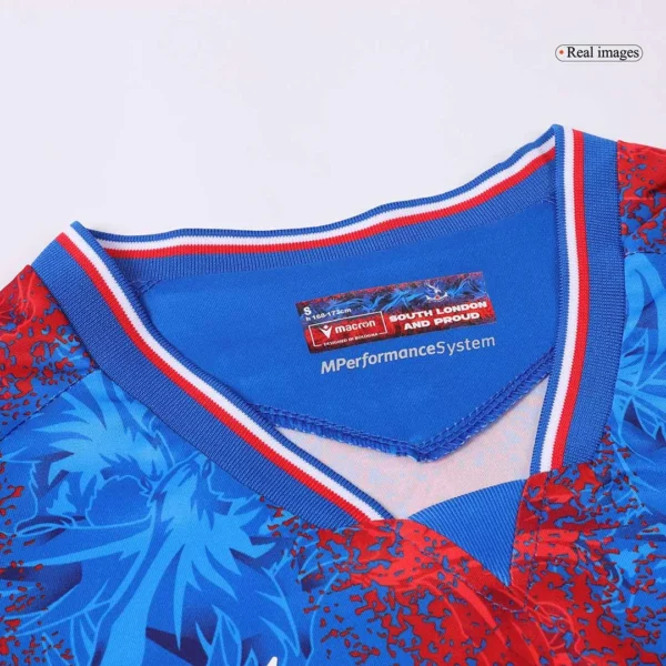 Crystal Palace Home Soccer Jersey – Fan Version – badge and fabric details