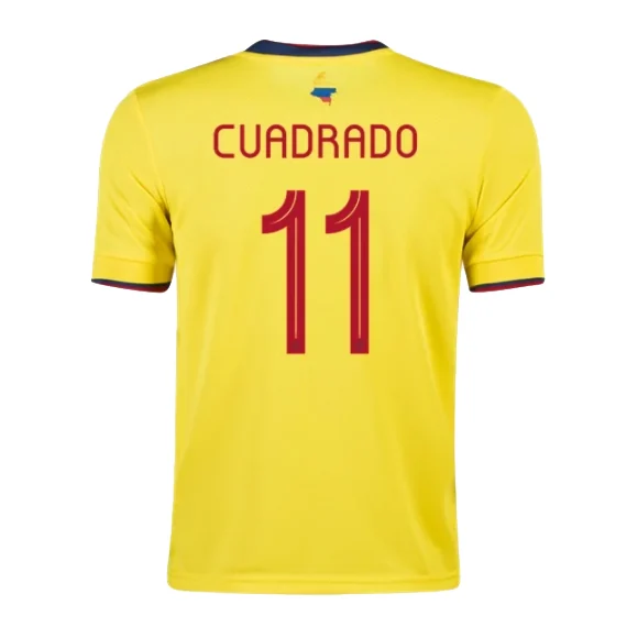 cuadrado-11-colombia-home-2021-fan-version-131324-01 CUADRADO #11 Colombia Home 2021 – Fan Version – front view