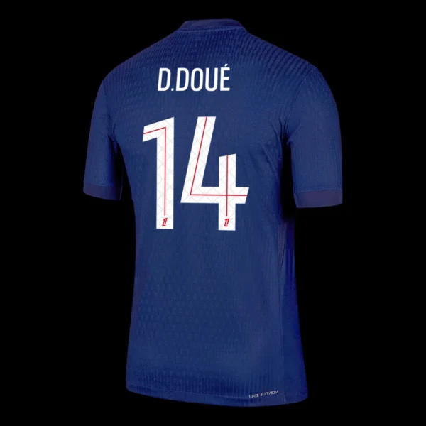 D.DOUÉ #14 PSG Home Soccer Jersey 2025/26 – Player Version – jersey details