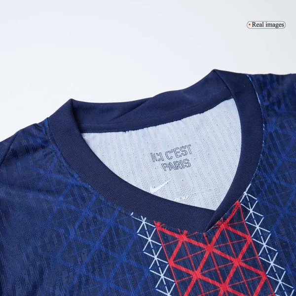 D.DOUÉ #14 PSG Home Soccer Jersey 2025/26 – Player Version – badge and fabric details