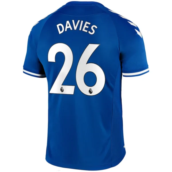 DAVIES #26 Everton Home Soccer Jersey 2020/21 – Fan Version – back view