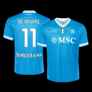 DE BRUYNE #11 Napoli Home Soccer Jersey 2025/26 – Fan Version – front view