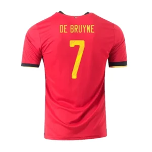 DE BRUYNE #7 Belgium Home Soccer Jersey 2020 – Fan Version – front view