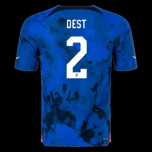 DEST #2 USA Away Soccer Jersey 2022 – Player Version – front view