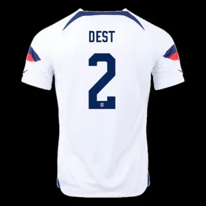 DEST #2 USA Home Soccer Jersey 2022 – Fan Version – front view