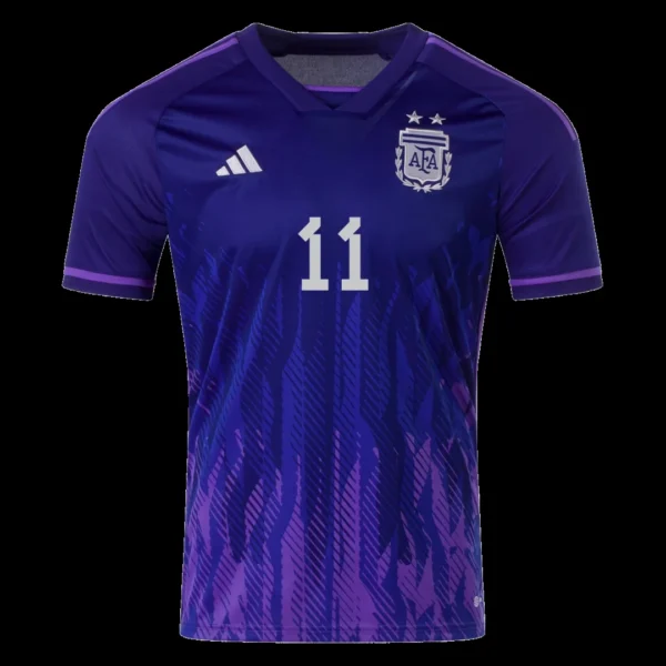 DI MARIA #11 Argentina Away Soccer Jersey 2022 – Fan Version – back view