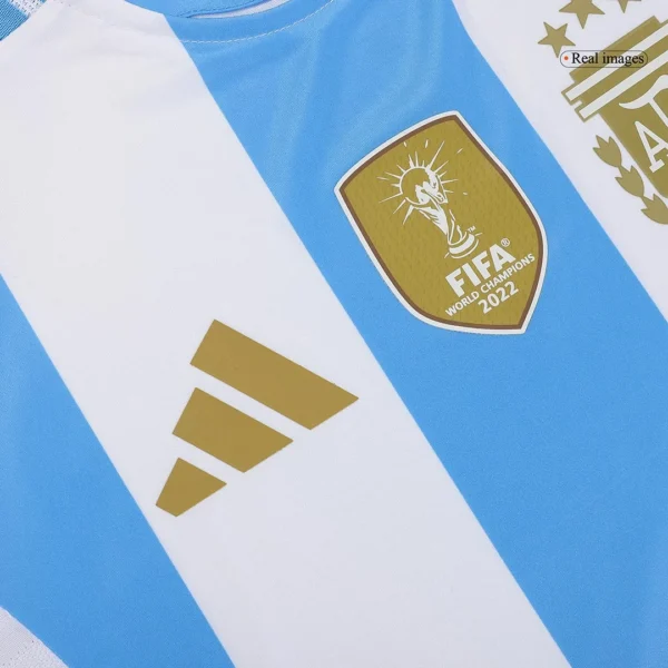 DI MARIA #11 Argentina Home Soccer Jersey Copa America – Player Version – badge and fabric details