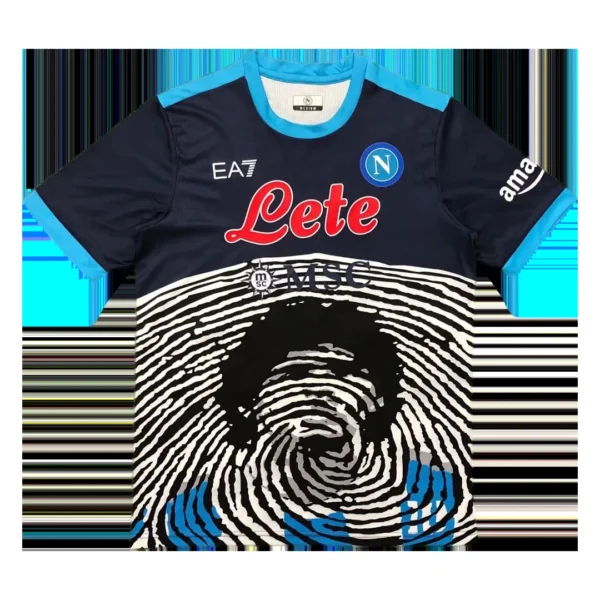 Diego Maradona Napoli Limited Edition Soccer Jersey 2021/2022 – Fan Version – badge and fabric details