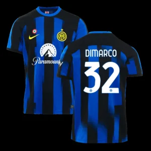 DIMARCO #32 Inter Milan Home Soccer Jersey 2023/24 – Fan Version – front view