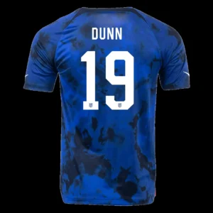 DUNN #19 USA Away Soccer Jersey 2022 – Fan Version – front view