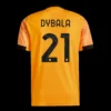 DYBALA #21 Roma Away 2025/26 – Fan Version – jersey details
