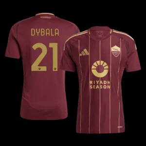DYBALA #21 Roma Home Soccer Jersey – Fan Version – front view