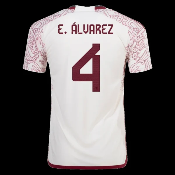 E.ÁLVAREZ #4 Mexico Away Soccer Jersey 2022 – Player Version – front view