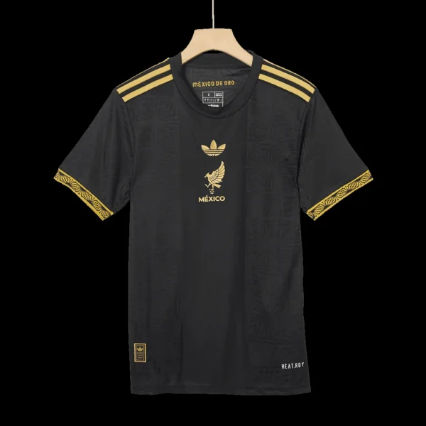 E.ÁLVAREZ #4 Mexico Third Away Soccer Jersey 2025 – Gold Cup – Player Version – badge and fabric details