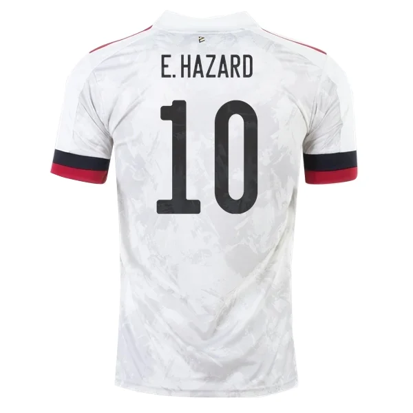 E.HAZARD #10 Belgium Away Soccer Jersey 2020 – Fan Version – back view