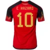 e-hazard-10-belgium-home-soccer-jersey-2022-fan-version-195069-01 E. HAZARD #10 Belgium Home Soccer Jersey 2022 β Fan Version β front view