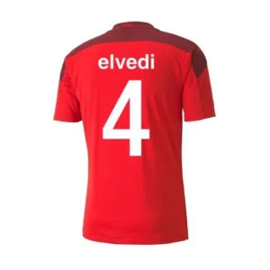 elvedi-4-switzerland-home-soccer-jersey-2021-fan-version-128788-01 ELVEDI #4 Switzerland Home Soccer Jersey 2021 โ Fan Version โ front view