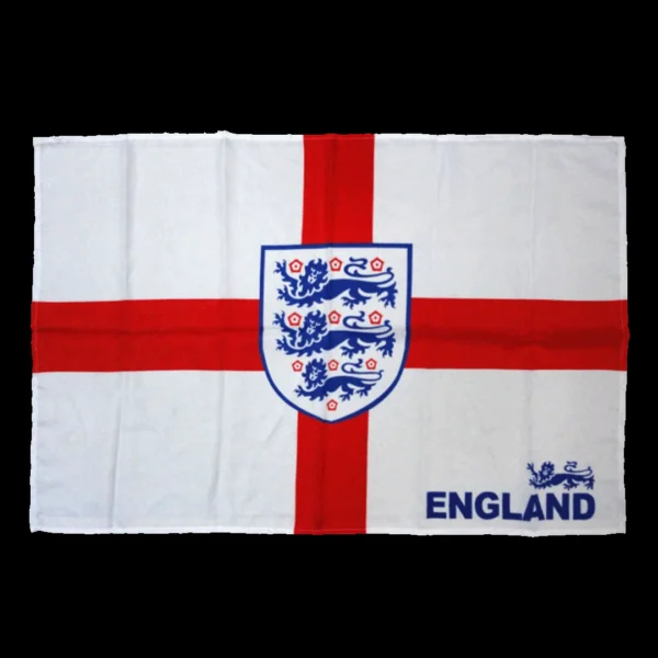 England Team Flag White – Fan Version – front view