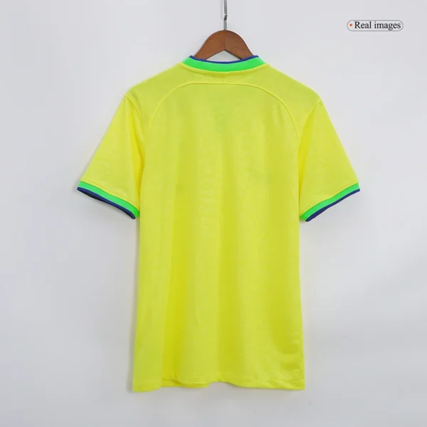 FABINHO #15 Brazil Home Soccer Jersey 2022 – Fan Version – badge and fabric details