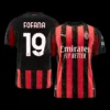FOFANA #19 AC Milan Home Soccer Jersey 2025/26 – Fan Version – front view