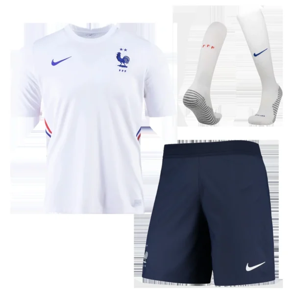 france-away-soccer-jersey-kit-jersey-shorts-socks-2020-fan-version-101723-01 France Away Soccer Jersey Kit(Jersey+Shorts+Socks) 2020 β Fan Version β front view