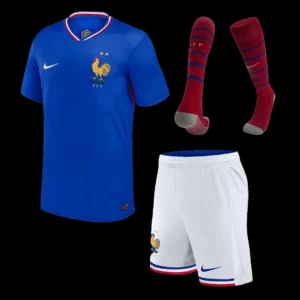 france-home-soccer-jersey-kit-jersey-shorts-socks-euro-fan-version-01 France Home Soccer Jersey Kit(Jersey+Shorts+Socks) Euro โ Fan Version โ front view
