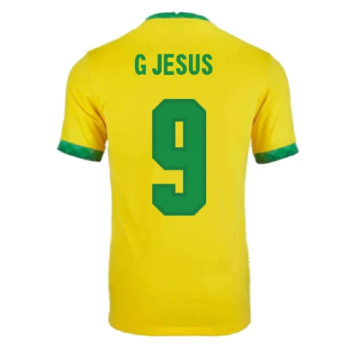 g-jesus-9-brazil-home-soccer-jersey-2021-fan-version-129244-01 G JESUS #9 Brazil Home Soccer Jersey 2021 β Fan Version β back view