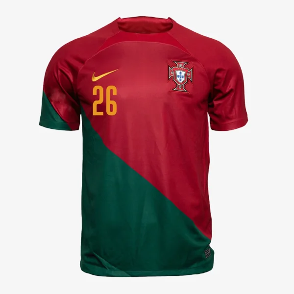 G.RAMOS #26 Portugal Home Soccer Jersey 2022 – Fan Version – back view