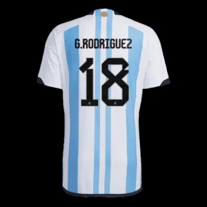 g-rodriguez-18-argentina-3-stars-home-soccer-jersey-2022-player-version-207928-01 G. RODRIGUEZ #18 Argentina 3 Stars Home Soccer Jersey 2022 โ Player Version โ front view