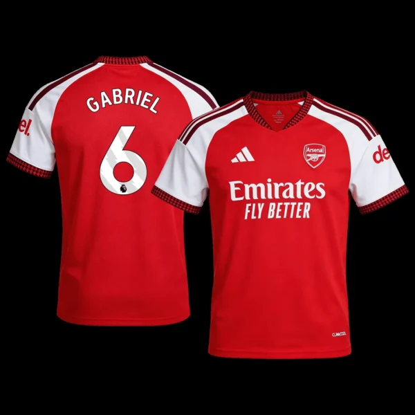 GABRIEL #6 Arsenal Home Soccer Jersey 2026/27 – Fan Version – front view
