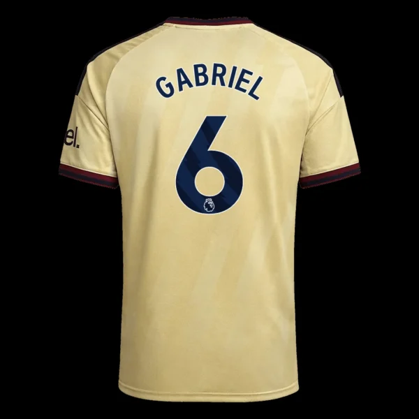 GABRIEL #6 Arsenal Third Away Soccer Jersey 2026/27 – Fan Version – back view