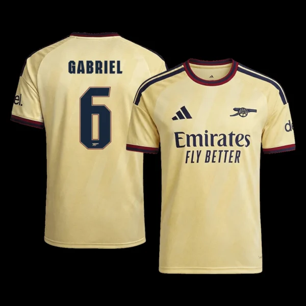 GABRIEL #6 Arsenal Third Away Soccer Jersey 2026/27 – UCL Player Version – front view