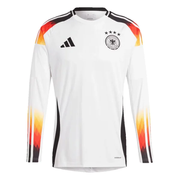 germany-home-long-sleeve-soccer-jersey-euro-fan-version-01 Germany Home Long Sleeve Soccer Jersey Euro β Fan Version β front view