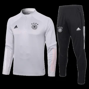 Germany Zipper Sweatshirt Kit(Top+Pants) 2020 – Fan Version – front view