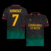 “GIMENEZ” #7 AC Milan Fourth Away Soccer Jersey – Fan Version – front view