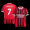 GIMENEZ #7 AC Milan Home Soccer Jersey – Fan Version – front view