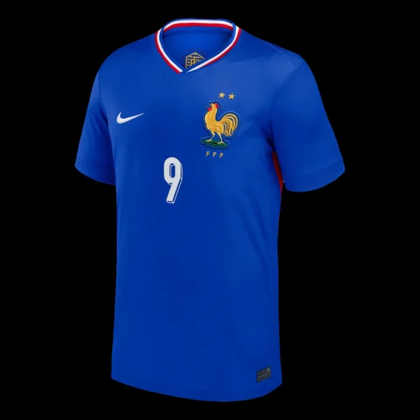 giroud-9-france-home-soccer-jersey-fan-version-02 GIROUD #9 France Home Soccer Jersey β Fan Version β back view