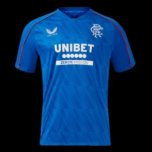 Glasgow Rangers Home Soccer Jersey – Fan Version – front view