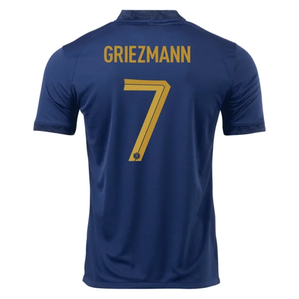 griezmann-7-france-home-soccer-jersey-2022-fan-version-196043-01 GRIEZMANN #7 France Home Soccer Jersey 2022 β Fan Version β front view