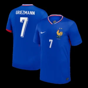 GRIEZMANN #7 France Home Soccer Jersey Euro – Fan Version – front view