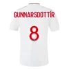 GUNNARSDOTTIR #8 Olympique Lyonnais Home Soccer Jersey 2021/22 – Fan Version – front view