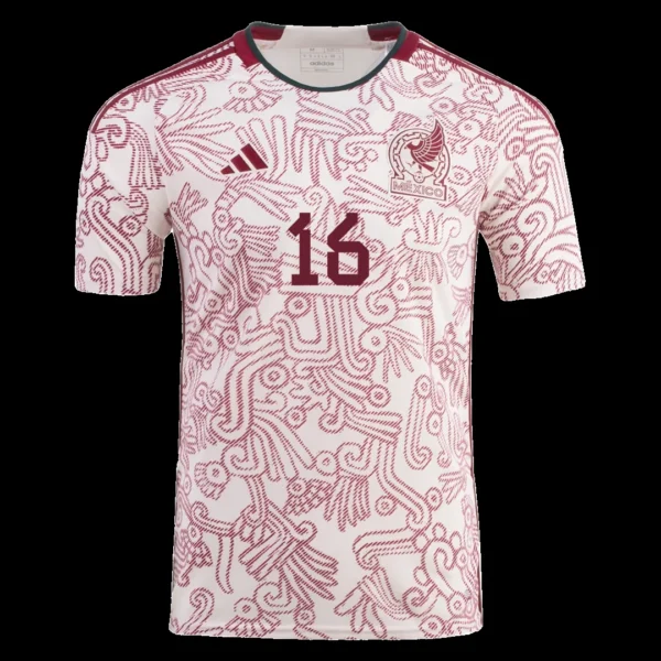 H.HERRERA #16 Mexico Away Soccer Jersey 2022 – Fan Version – back view