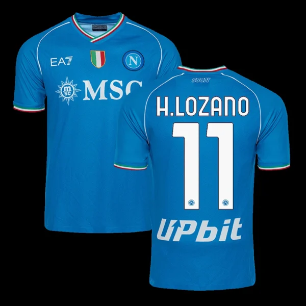 H.LOZANO #11 Napoli Home Soccer Jersey 2023/24 – Fan Version – front view