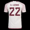 H.LOZANO #22 Mexico Away Soccer Jersey 2022 – Player Version – front view