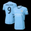 HAALAND #9 Manchester City Home Soccer Jersey – UCL Player Version – front view