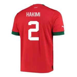 hakimi-2-morocco-home-soccer-jersey-2022-fan-version-198255-01 HAKIMI #2 Morocco Home Soccer Jersey 2022 โ Fan Version โ front view