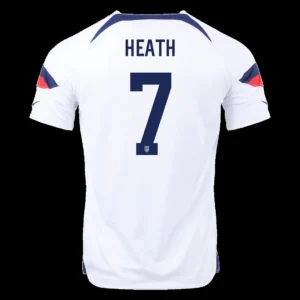 heath-7-usa-home-soccer-jersey-2022-fan-version-196484-01 HEATH #7 USA Home Soccer Jersey 2022 โ Fan Version โ front view
