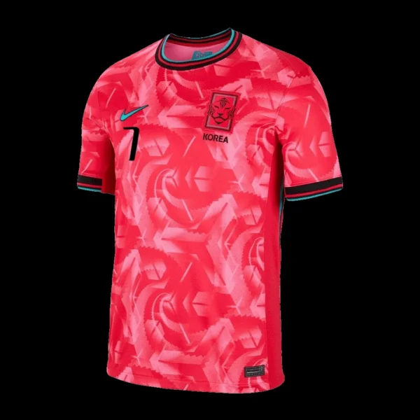 HEUNGMIN #7 South Korea Home Soccer Jersey – Fan Version – back view